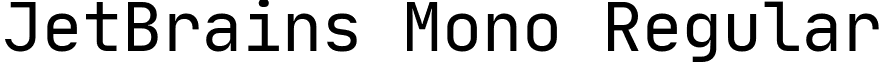 JetBrains Mono Regular font - jetbrains-mono.regular.ttf