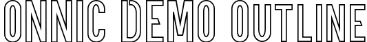 ONNIC DEMO Outline font - ONNICDEMOOutline.ttf