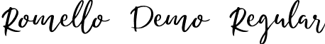 Romello Demo Regular font - romello.demo.ttf