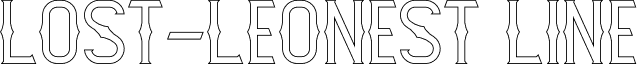 Lost-Leonest Line font - lost.leonest-line.otf