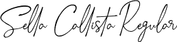 Sella Callista Regular font - Sella Callista.ttf