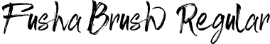 Fusha Brush Regular font - Fusha Brush.ttf
