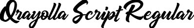 Qrayolla Script Regular font - Qrayolla Demo.ttf