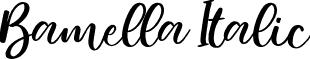 Bamella Italic font - Bamella-Italic.otf