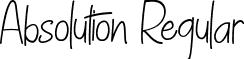 Absolution Regular font - Absolution.ttf