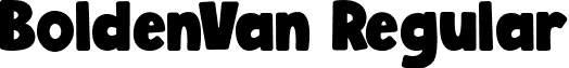 BoldenVan Regular font - BoldenVan.ttf