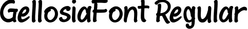 GellosiaFont Regular font - Gellosia.otf