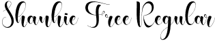 Shanhie Free Regular font - shanhie-free-version.otf