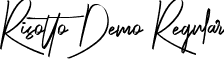 Risotto Demo Regular font - risotto-demo.regular.otf