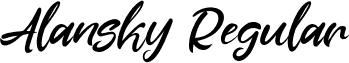Alansky Regular font - Alansky-1GjyB.otf