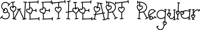 SWEETHEART Regular font - Sweetheart-OVG1p.otf