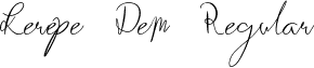 Kerepek Demo Regular font - KerepekDemo-1Gjev.ttf