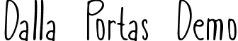 Dalla Portas Demo font - DallaPortasDemo-2OvdX.ttf