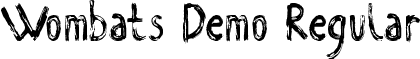 Wombats Demo Regular font - WombatsDemo-1GjeM.ttf