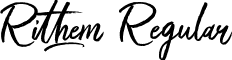 Rithem Regular font - Rithem-ALRK6.otf
