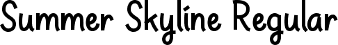 Summer Skyline Regular font - SummerSkyline-OVGeO.ttf