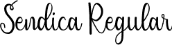 Sendica Regular font - Sendica-axYmR.ttf