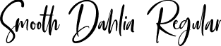 Smooth Dahlia Regular font - Smooth Dahlia.ttf