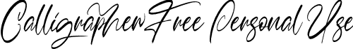 Calligrapher Free Personal Use font - Calligrapher-51yYL.otf