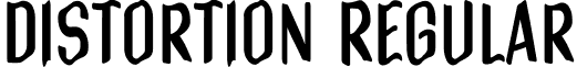 Distortion Regular font - Distortion.ttf