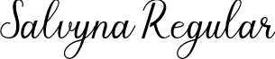 Salvyna Regular font - Salvyna.ttf