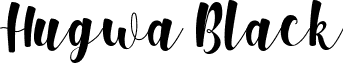 Hugwa Black font - Hugwa-Black.ttf