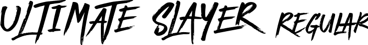 ULTIMATE SLAYER Regular font - ULTIMATESLAYER.ttf