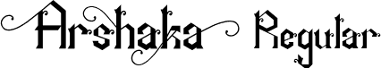 Arshaka Regular font - Arshaka.ttf