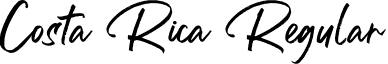 Costa Rica Regular font - Costa Rica.otf