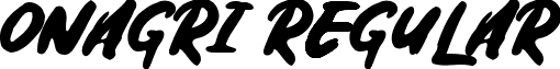 Onagri Regular font - Onagri.ttf