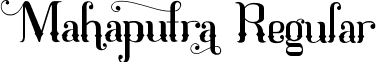 Mahaputra Regular font - Mahaputra.ttf