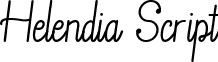 Helendia Script font - Helendia-Script.ttf