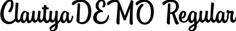 ClautyaDEMO Regular font - ClautyaDEMO.ttf