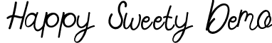 Happy Sweety Demo font - HappySweetyDemo-mL2w5.ttf