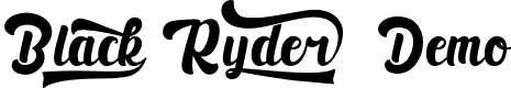 Black Ryder Demo font - BlackRyderDemo.ttf