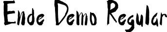 Ende Demo Regular font - EndeDemo-Yzq72.ttf