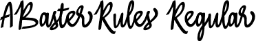 ABasterRules Regular font - ABasterRules-x33Om.ttf