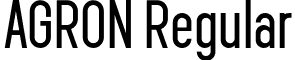 AGRON Regular font - Agron.otf