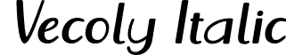 Vecoly Italic font - Vecoly Italic Font by 7NTypes.otf