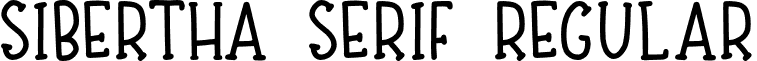 Sibertha serif Regular font - Sibertha serif demo.otf