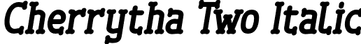 Cherrytha Two Italic font - Cherrytha Two Italic Font by Jasm-7NTypes.otf