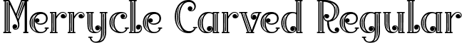 Merrycle Carved Regular font - Merrycle Carved Font by Jasm 7NTypes.otf
