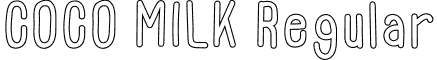 COCO MILK Regular font - COCOMILK-San-Regular.otf