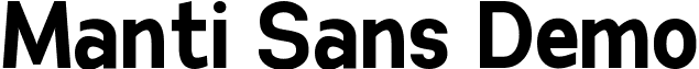 Manti Sans Demo font - manti-sans.demo-bold.otf