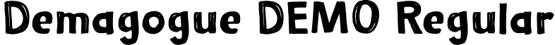 Demagogue DEMO Regular font - DemagogueDemoRegular-8MaeJ.otf