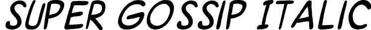 Super Gossip Italic font - Super Gossip Italic.otf