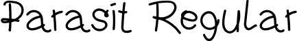 Parasit Regular font - Parasit.ttf