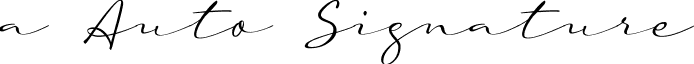 a Auto Signature font - AAutoSignature-1GD9j.ttf