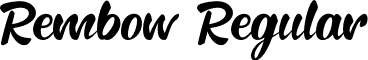 Rembow Regular font - Rembow-OVAw4.otf