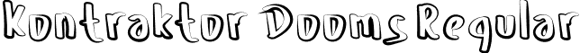 Kontraktor Dooms Regular font - KontraktorDooms-GOl5m.otf